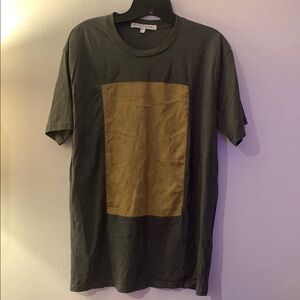 Selva Negra Dark Green and Mustard Short Sleeve Tee - Preloved